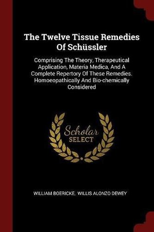 Download The Twelve Tissue Remedies of Schussler: Comprising the Theory, Therapeutical Application, Materia Medica, and a Complete Repertory of These Remedies. Homoeopathically and Bio-Chemically Considered - William Boericke | ePub